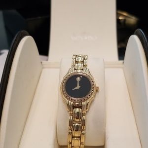 14 kt Gold & Diamond Movado watch
